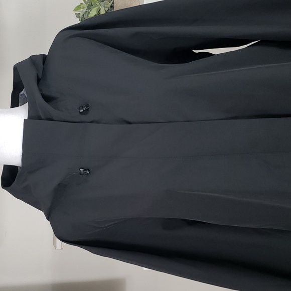 Lands' End Hooded Black Rain Jacket - Picture 3 of 15